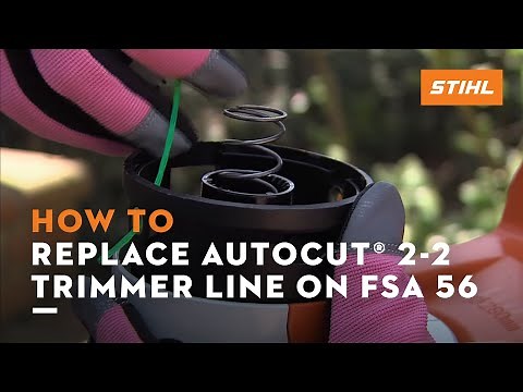 How to Replace AutoCut® 2-2 Trimmer Line on FSA 56 | STIHL Tutorial