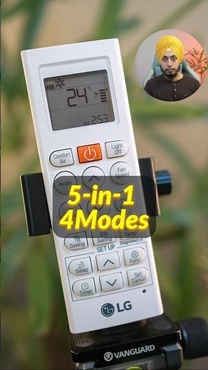 LG AC Remote Control Guide ❄ 5-in-1/ 4 Modes ❄ #shorts #remotecontrol #airconditioner