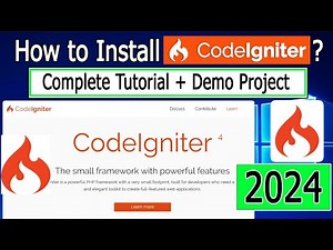 How to Install CodeIgniter 4 on Windows 10/11 | 2024 Update | Demo CodeIgniter Project