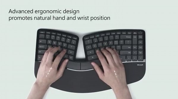 Microsoft Sculpt Ergonomic Wireless Desktop Keyboard and Mouse - Black. Wireless , Comfortable, Ergonomic Keyboard and Mouse Combo with Split Design and Palm Rest.