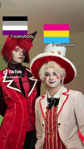 The only time they agree al: @𝚌𝚑𝚊𝚗𝚗𝚒 #lucifer#alastor#hazbinhotel#lucifercosplay#alastorcosplay