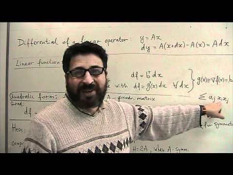 Lecture 2-3: Derivatives of multivariate functions: Gradient and Hessian