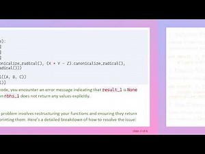 Solving the 'NoneType' object is not iterable Error in Python