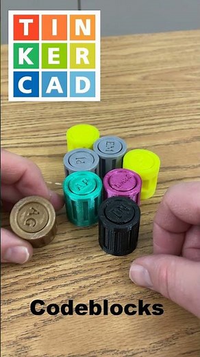 Print in Place Tinkercad Codeblocks Fidgets 💯🔥 Awesome project today!