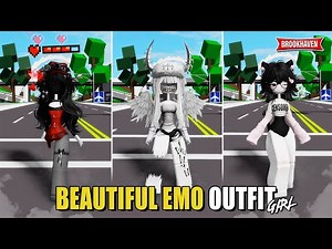BEAUTIFUL EMO OUTFIT For Girl In Brookhaven ID/CODES - Roblox part 3