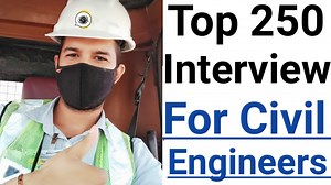 Most Asked 250 Interview Questions for civil Engineers | interview Question - Civil Site Visit