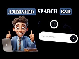 Build an Animated Search Bar with HTML and CSS