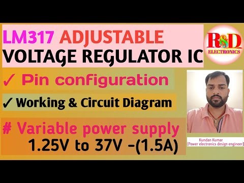 LM317 Adjustable Voltage Regulator - Pinout, Working & Circuit Diagram | DIY Variable Power Supply