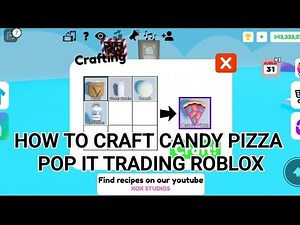 HOW TO CRAFT CANDY PIZZA POP IT TRADING ROBLOX