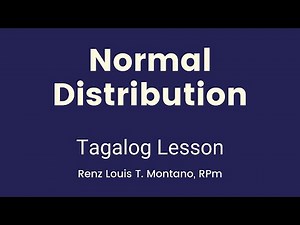Normal Distribution / Normal Curve | TAGALOG Lesson