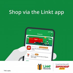 Save 15% off RRP when you shop online at Supercheap Auto. Get your promo code in the Linkt app. Offer ends 27 October 2025 4pm. 🛒 T&Cs and exclusions apply. | Linkt