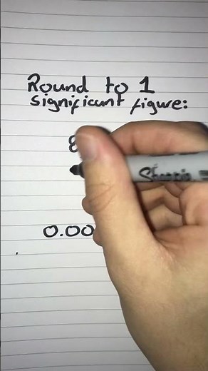 Rounding to Significant Figures | Rounding to 1 Significant Figure #shorts