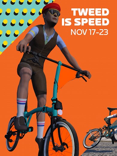 Ready, set fold. 🚲 The world’s most stylish race has arrived on Zwift. From Nov 17 to 23, suit up and show us your speed. ⚡️ ➡️ https://www.zwift.com/events/tag/bromptonworldchamps | Zwift