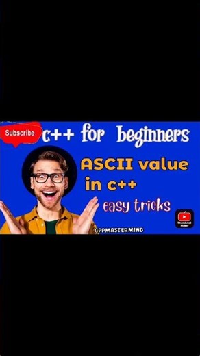 ASCII value in c++code#programmer #code #coding #programmer #cpp #cpptutorial