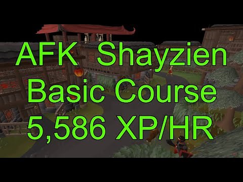 AFK The Basic Shayzien Agility Course In 4 Clicks! +5,586 XP/HR (5 Agility)
