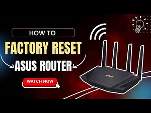 how to factory reset asus router?