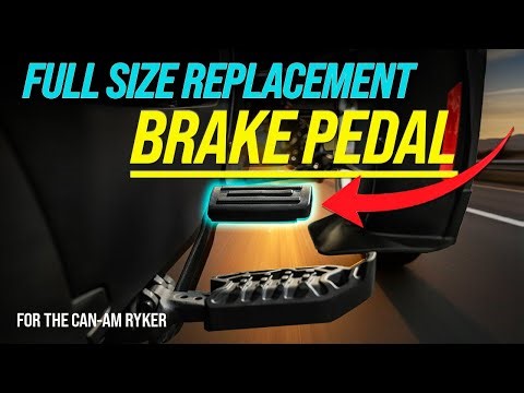 How To Install Full Size Replacement Brake Pedal on the Can-Am Ryker