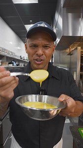 One of the five mother sauces! You saw how we make and serve hollandaise at Ember, but here is the traditional technique for home cooks and all you purists out there. Did Chef Brandon make it right? #hollandaise #sauce #cooking #food #chef | Ember Restaurant