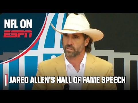Jared Allen dedicates journey to the Hall of Fame to his family, coaches & faith in emotional speech