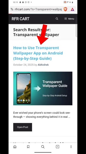 How to set transparent wallpaper in Android phone | transparent wallpaper app