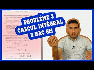 #calcul_intégral Probleme corrigé 3: étude de fonctions et de suite liée une intégrale - 2 bac SM