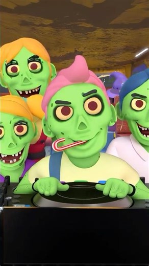 Scary Wheels On The Bus #shorts #kidssongs #allbabieschannel