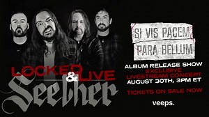 34K views · 2K reactions | We’re less than ONE WEEK away from our GLOBAL Locked & Live: Album Release Livestream Concert!  Haven’t gotten your ticket yet? Grab it before it’s too late: https://bit.ly/SeetherLiveFB | Seether | Facebook