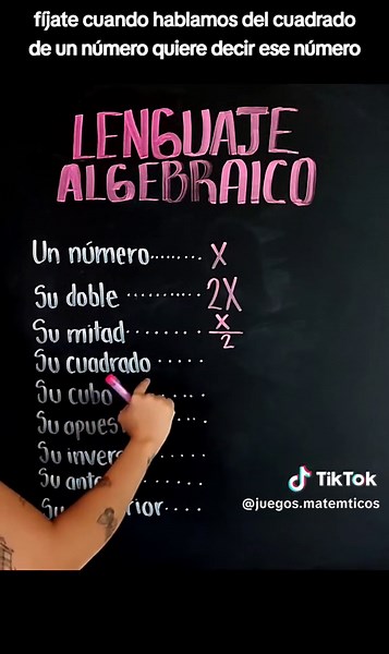 Lenguaje Básico Algebraico para Aprender Matemáticas