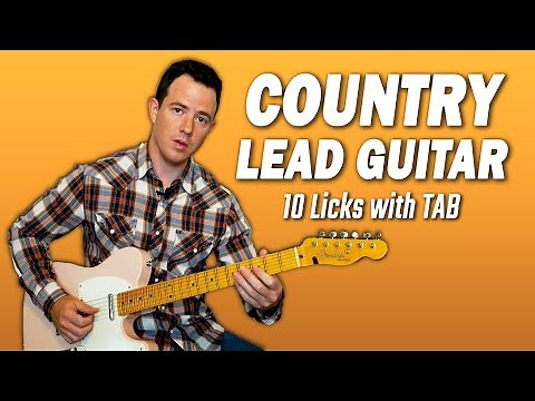Country Lead Guitar Tutorial - 10 Licks