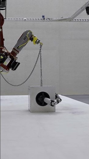 This video captures Jordan Wolfson's "Body Sculpture."