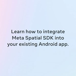 Meta Spatial SDK is the perfect tool for mobile developers looking to grow their audience or put a fresh spin on existing 2D experiences. Watch this tutorial video to learn how to integrate Meta Spatial SDK into Android apps and add panels, create immersive scenes, to get your app ready for Meta Quest 🚀 https://bit.ly/3BZSqkA #MetaHorizon #MetaQuest #MixedReality #developers | Meta for Developers