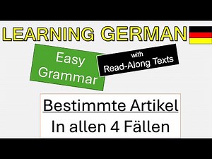 ⬛🟥🟨German Definite Articles Explained in All 4 Cases (Read-Along + Practice)