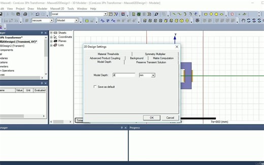 413-Ansys Maxwell 如何将3D模型转成2D模型？