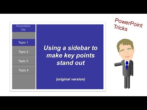 Creating a sidebar in PowerPoint (Original Version)