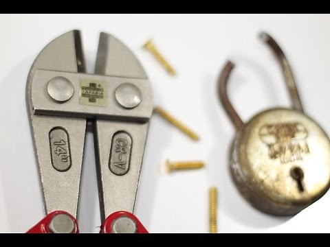 How to use a Bolt Cutter (Basics) to cut a Padlock & Bolts