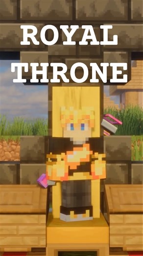 I Built a Royal Throne & Mystery Decoration in Minecraft 👑 | Creative Build #minecraft #gaming