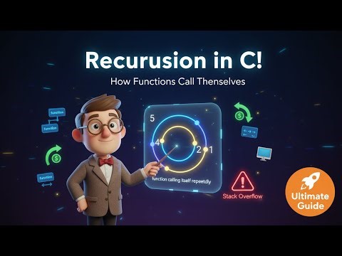 C Programming | Learn Recursion Step-by-Step with Examples 🧠