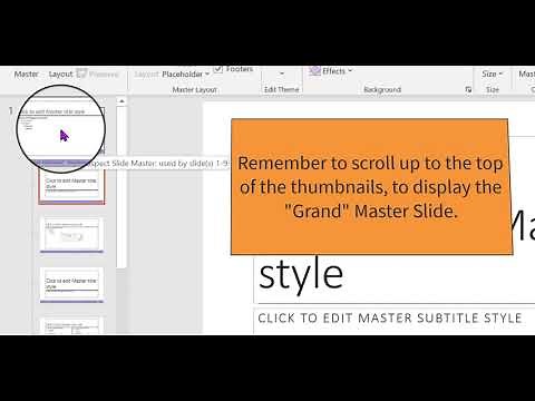How to Modify a Master Slide in PowerPoint 365