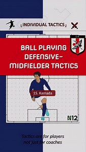 #Kamada ’s tactical flexibility is key for Japan. He often plays as an offensive midfielder for his club, but for his country, he operates in a deeper role. This dynamic adjustment allows him to drop from the 3-4-3 to create a temporary back four, ensuring he gets on the ball when direct passes are blocked (as seen vs. Mexico). A great way to play to his attacking strengths from a defensive position. #鎌田大地 #日本代表 #FootballTactics #BallPlayingMidfielder #FootballAnalysis | N12 Tactics
