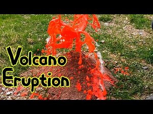 How to Make a Realistic Volcano Model | Volcano Eruption Experiment