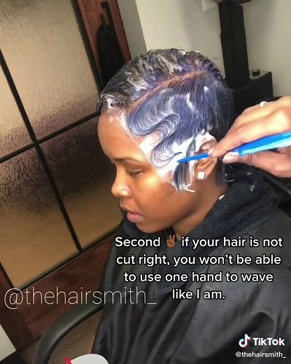 Here’s a tutorial and some facts about fingerwaves on short and type 4 hair. #pixies #pixiecut #fingerwaves #shorthair #blackgirlhair #type4hair #wave