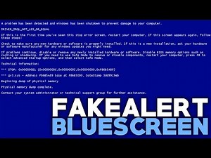 가짜 블루스크린 바이러스 (Fake Bluescreen Virus!)