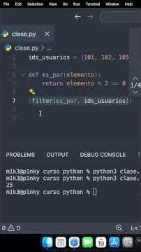 The filter function in Python
