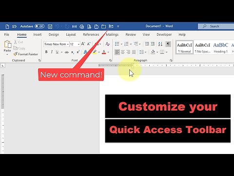 How to modify your Quick Access Toolbar in #msoffice