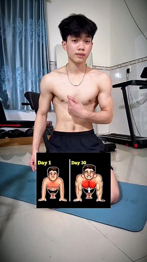 Chest workout at home,start with the 30 day push challenge #pushups #fitness #motivation #homeworkout | Huy Hoàng