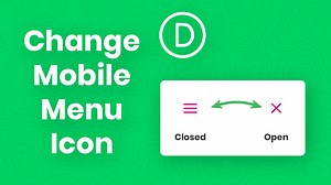 How To Change The Divi Menu Module Hamburger Icon To An X When Open  - Tutorial by Pee-Aye Creative