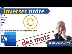 Inverser l'ordre des listes énumérées dans Word