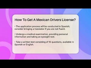 How To Get A Mexican Drivers License? - Magical Mexico Moments