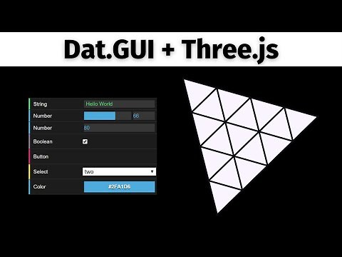 Three.js Dat GUI Tutorial and Setup Guide