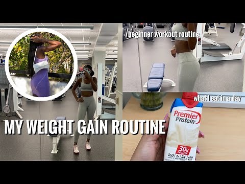 MY WEIGHT GAIN ROUTINE| my workout routine to gain weight